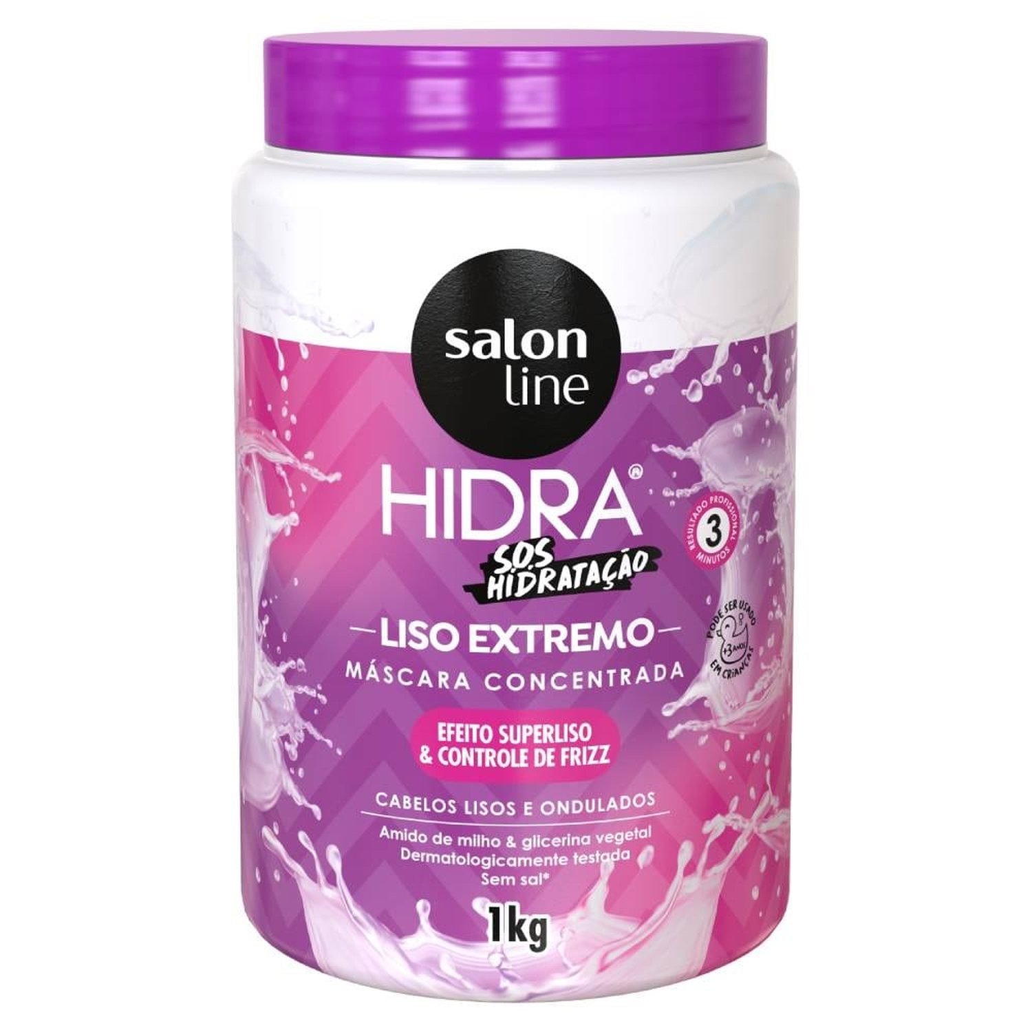 Máscara de Hidratação Salon Line Hidra SOS Liso Extremo 1kg