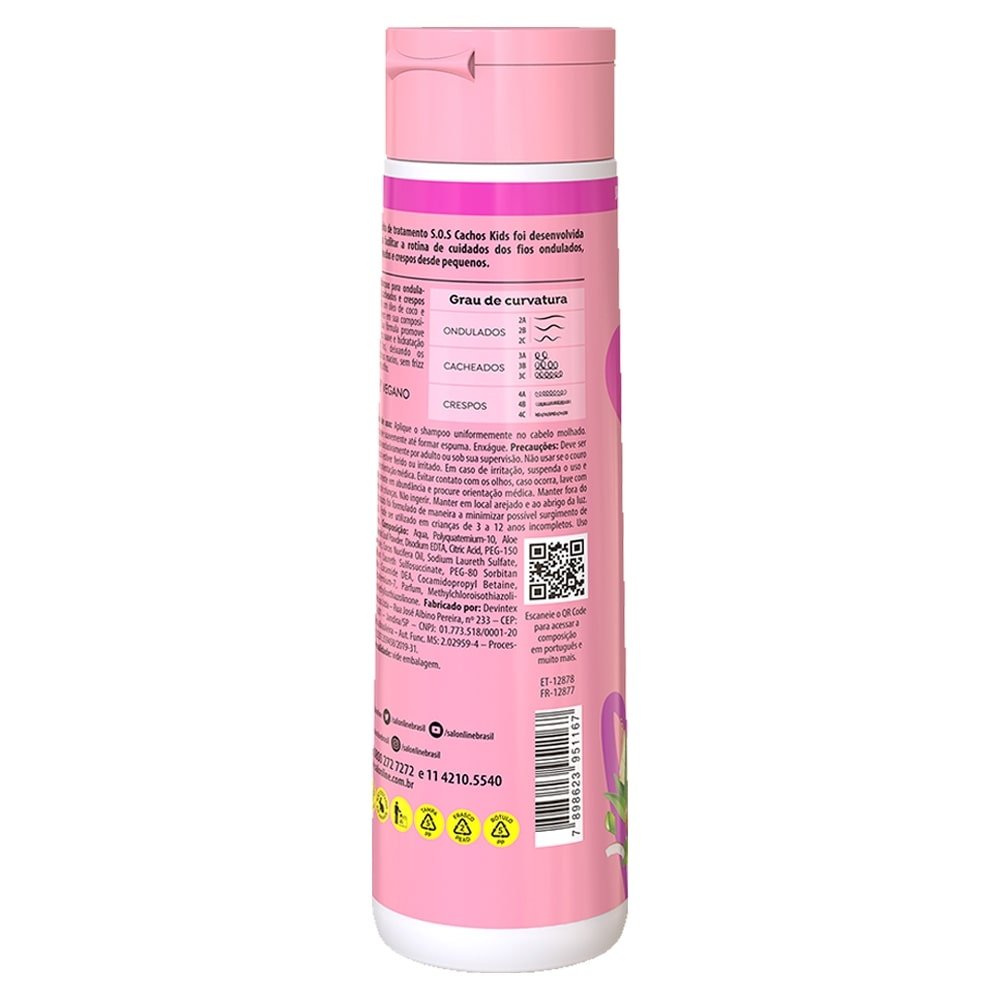 Shampoo Salon Line S.O.S. Cachos Kids 300ml