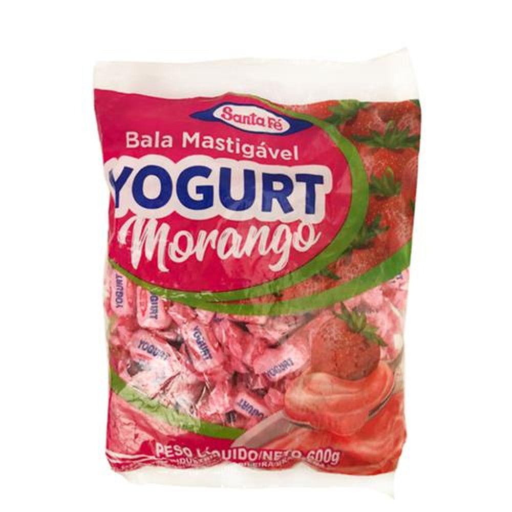 Bala Mastigável Yogurt Santa Fé 600g