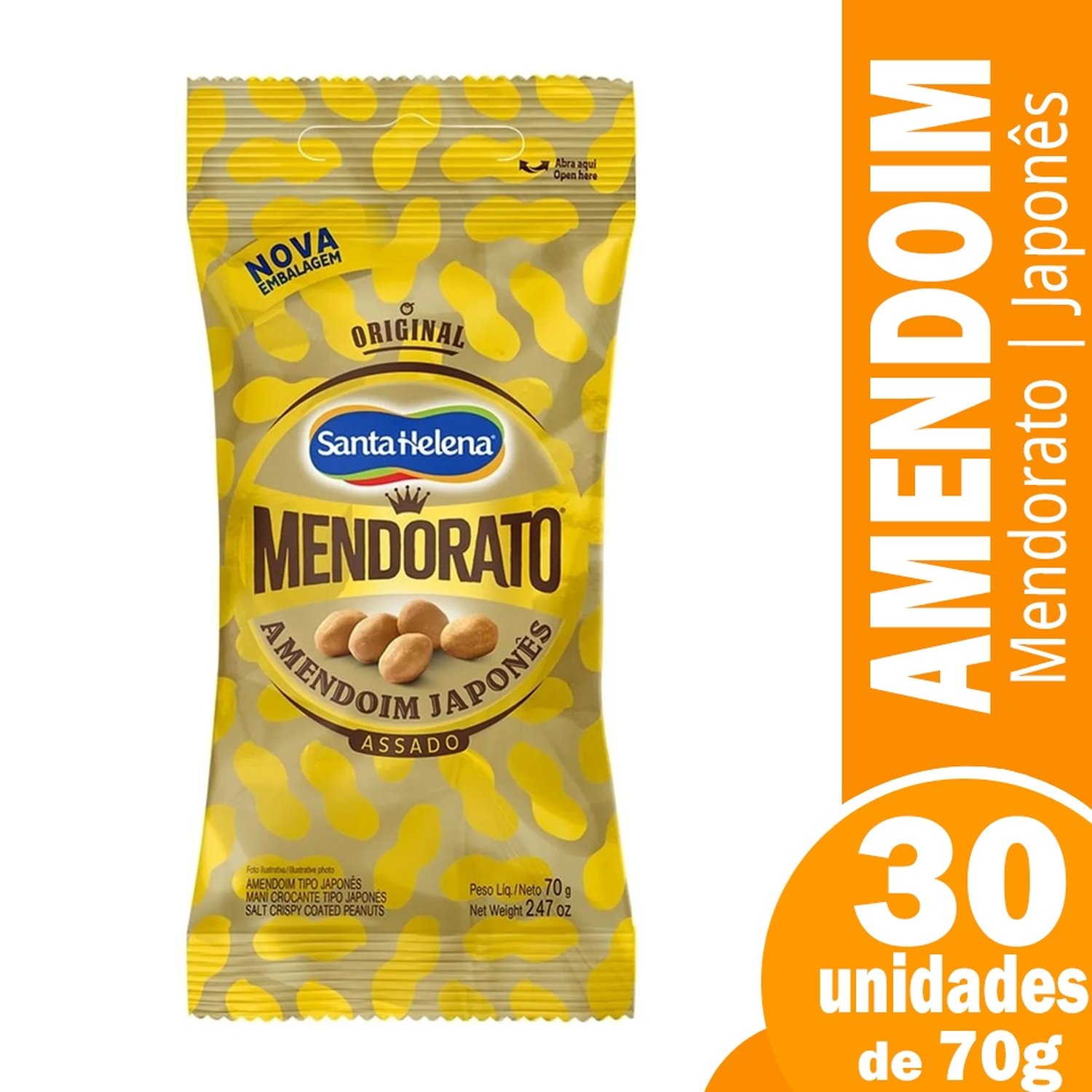 Mendorato Amendoim Japonês 70G Pacote