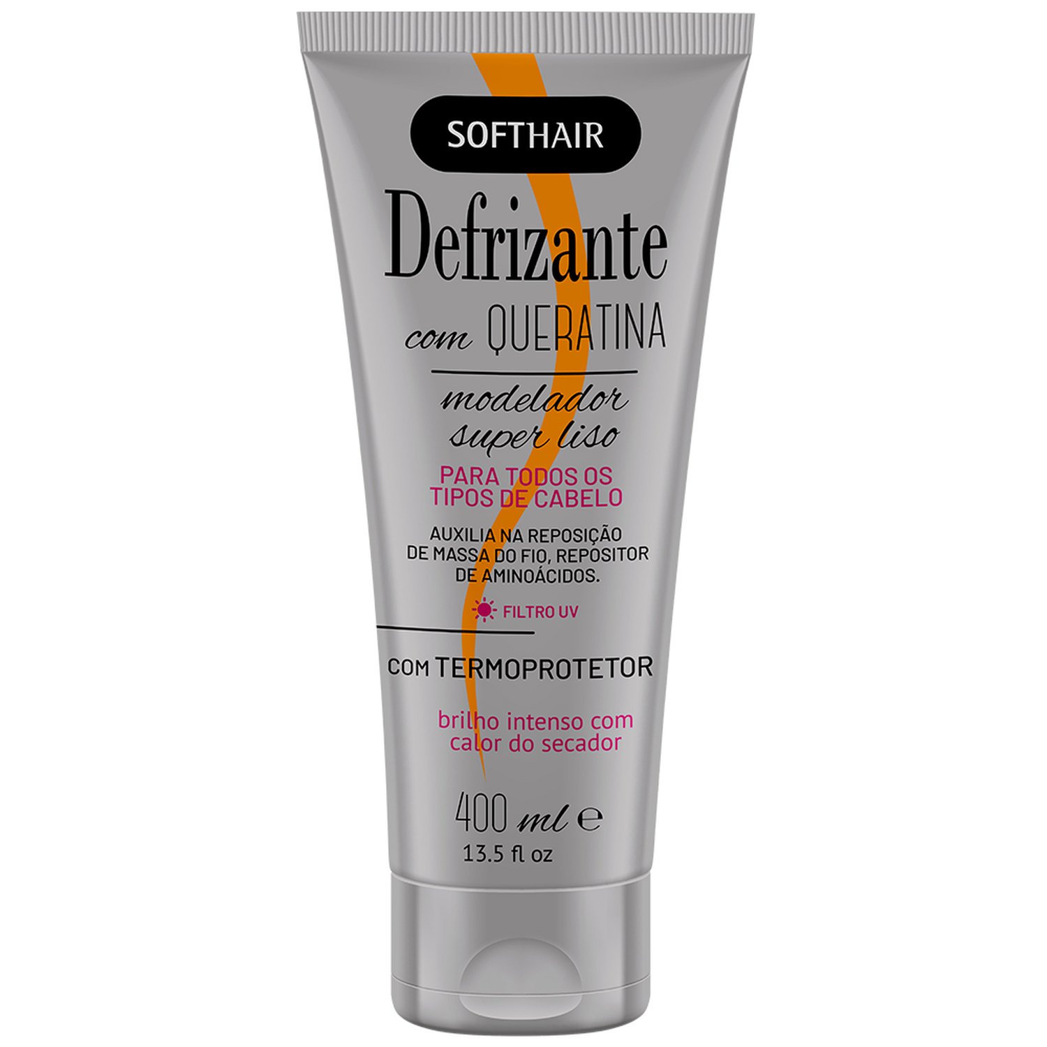 Defrizante Modelador Soft Hair Queratina 400ml