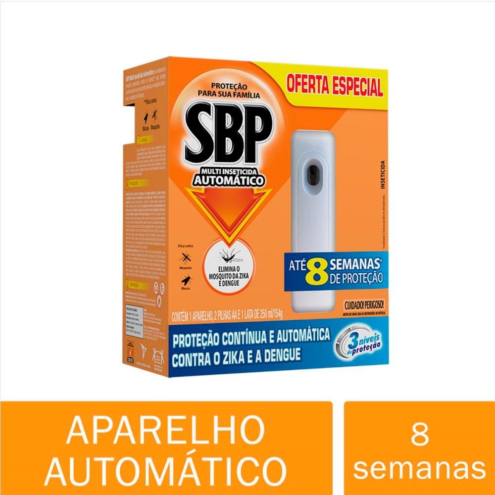 Inseticida Automático SBP Multi Aparelho + Refil 250ml