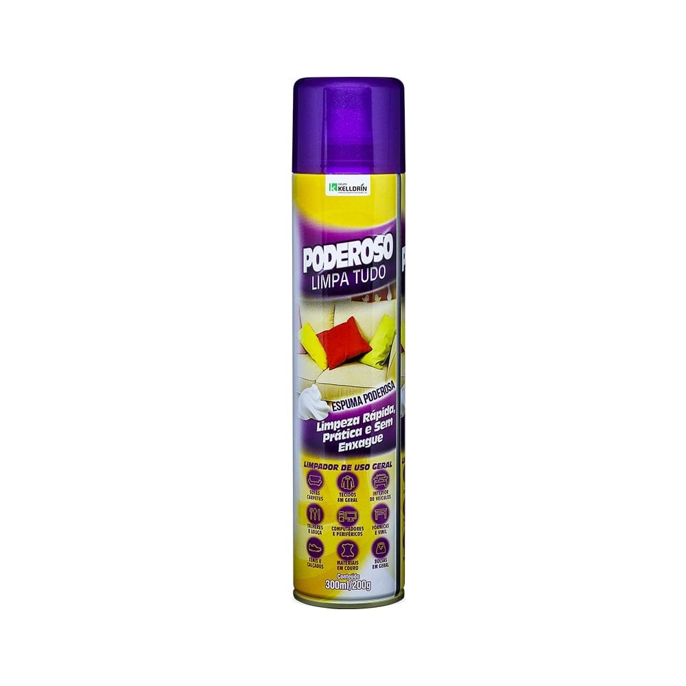 Limpador Poderoso Limpa Tudo Espuma 300ml/200g