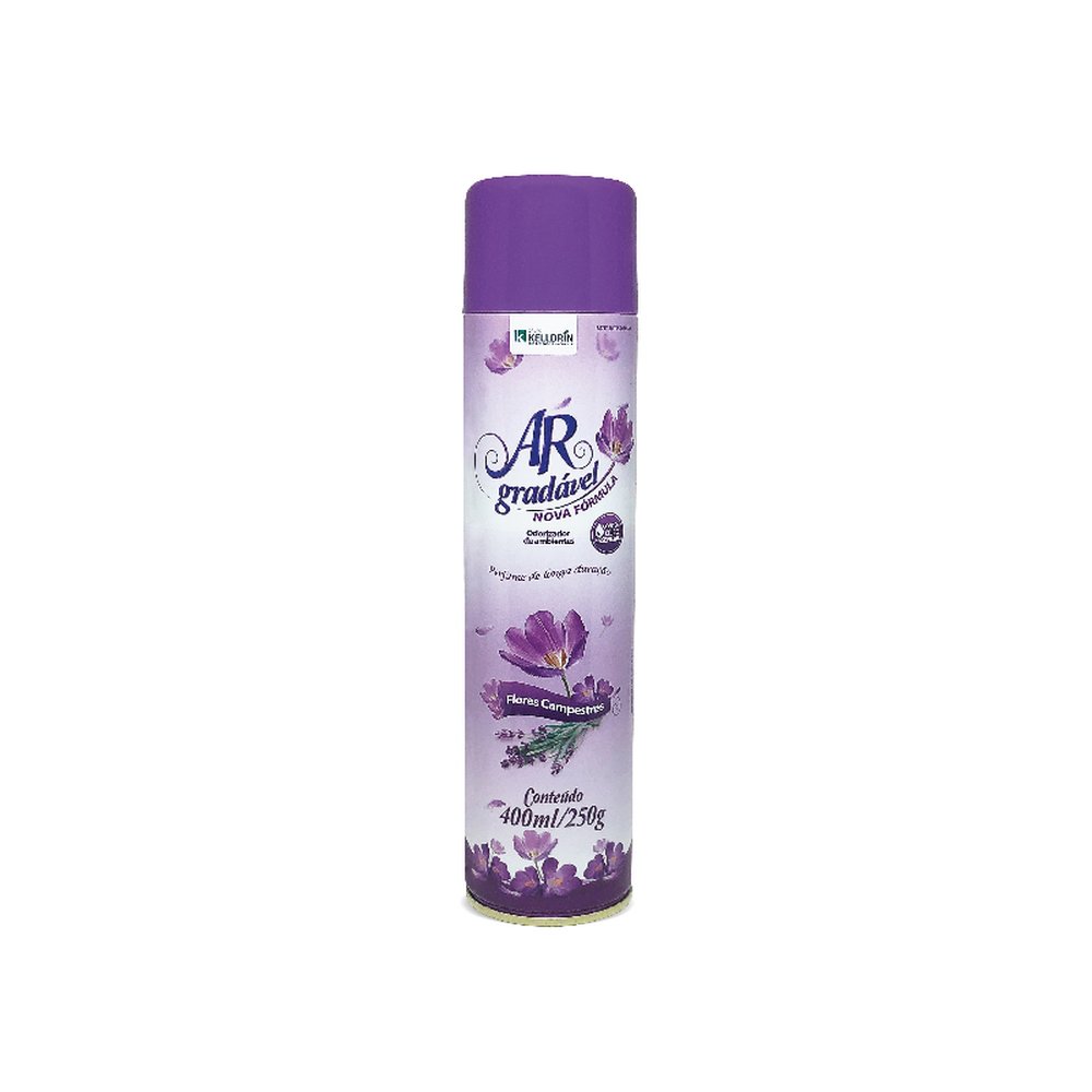 Ar Gradável Aerossol ¿ Odorizador Flores Do Campo 400Ml | Caixa C/ 12 Unidades