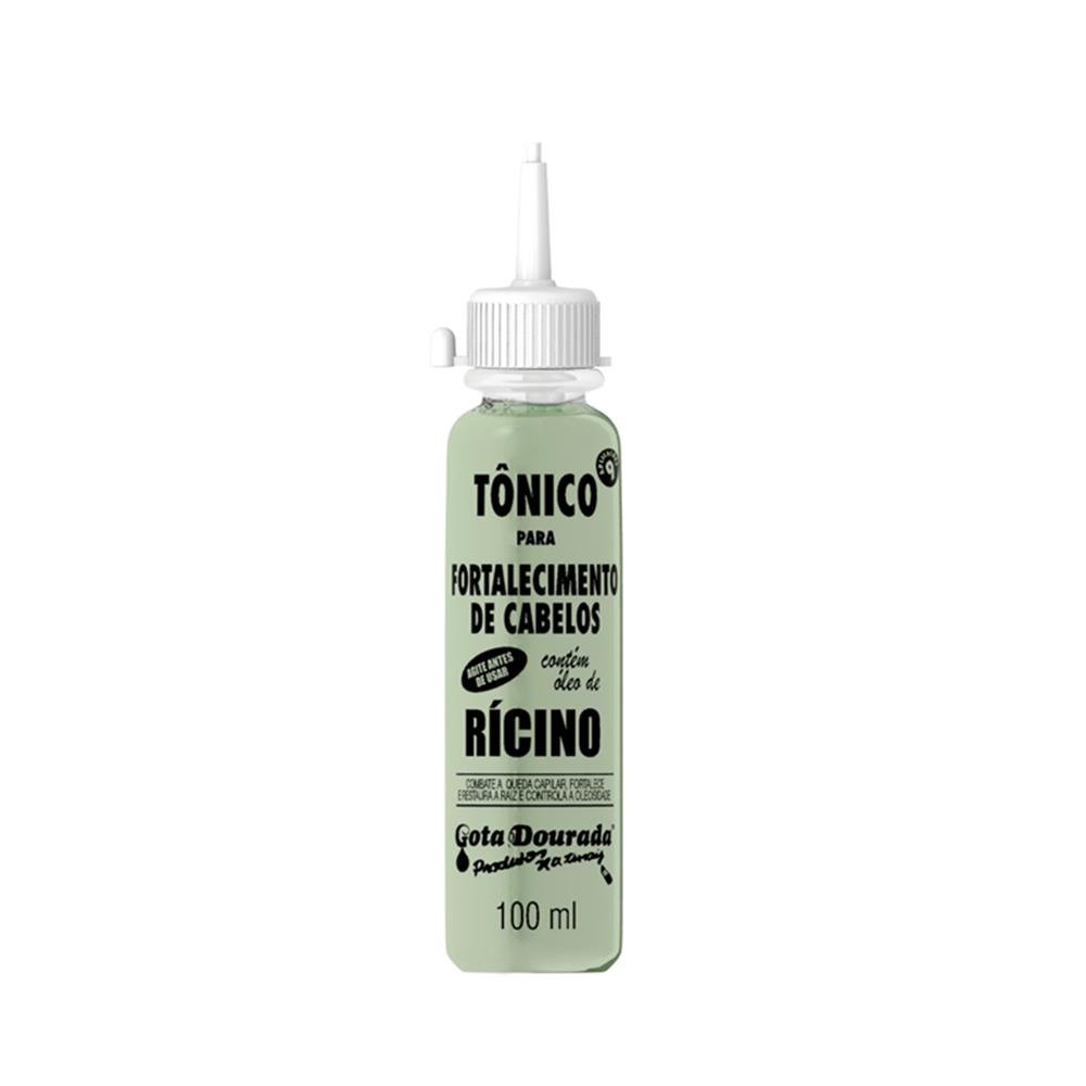 Tonico Capilar Ricino/Fortalecedor 100Ml Gota Dourada