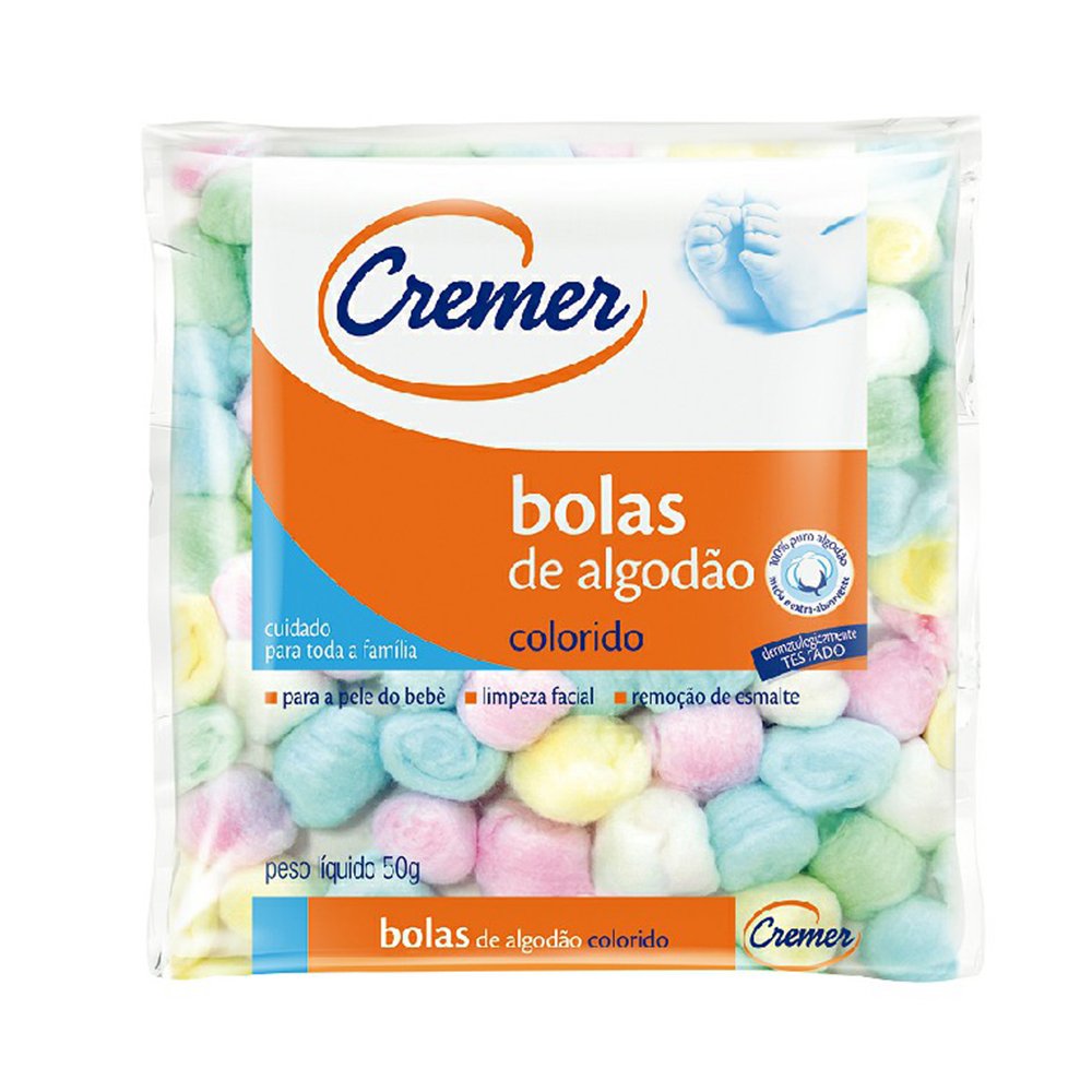 Algodao Cremer Bolas Coloridas 50gr