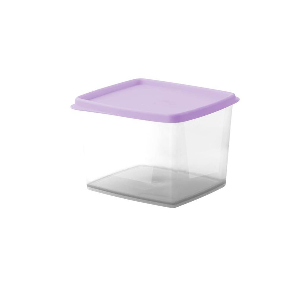 Pote Plástico 800mL Quadrado Alto Biovita Plasvale