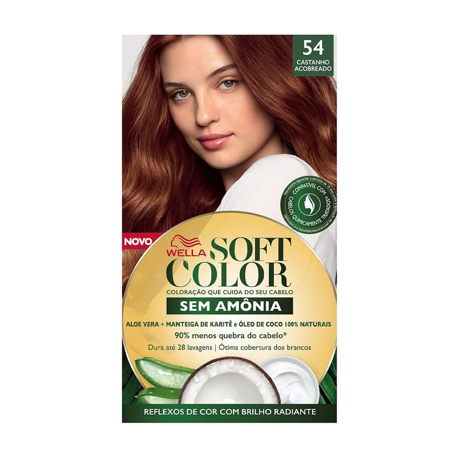 Tintura Soft Color 54 Castanho Acobreado 35g