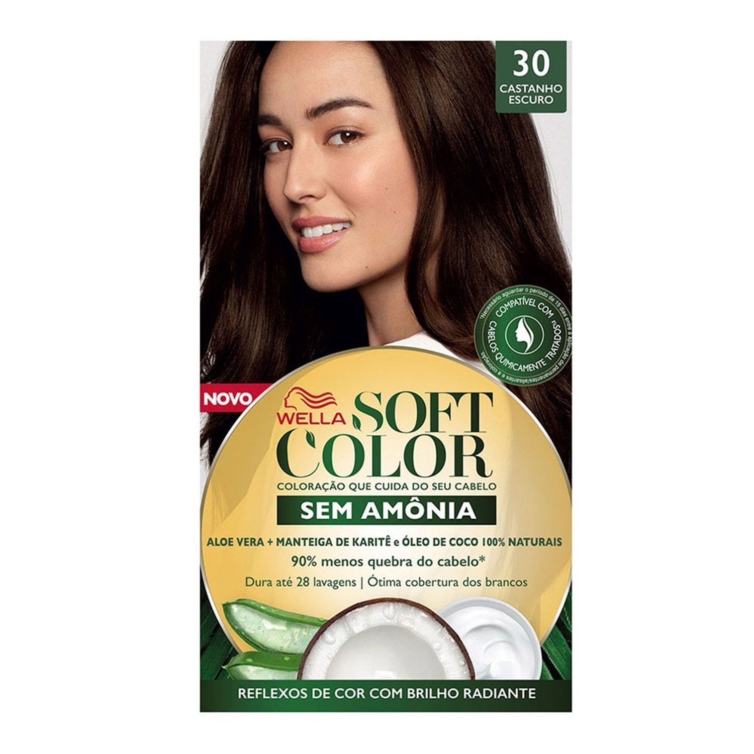 Tintura Soft Color 30 Castanho Escuro 35g