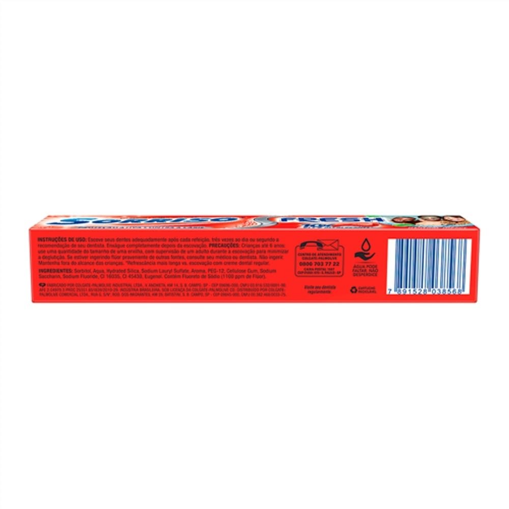 Creme Dental Sorriso Fresh Menthol Impact 90g Embalagem com 12 Unidades