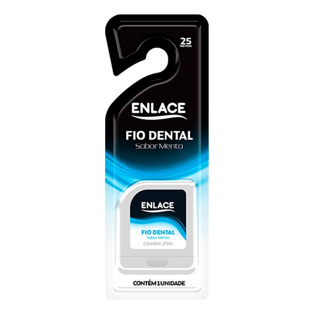 Fio Dental Enlace 25m - Embalagem com 12 Unidades