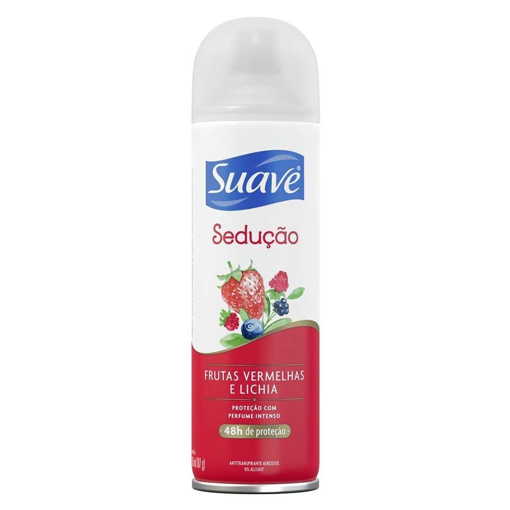 Desodorante Suave Aerosol Frutas Vermelhas e Lichia 150ml