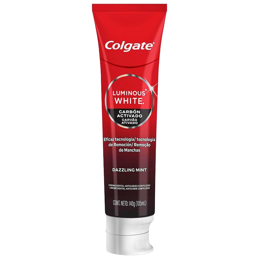 Creme Dental Colgate Luminous White Carvão Ativado 140g