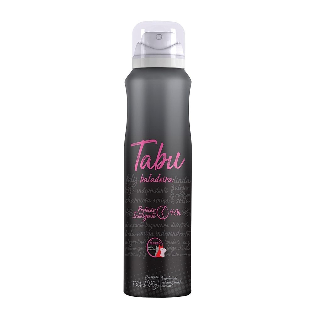 Desodorante Tabu Aerossol Baladeira 150ml