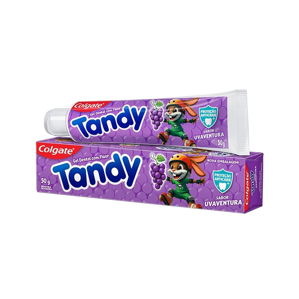 Creme Dental Infantil Colgate Tandy com Flúor Uva 50g