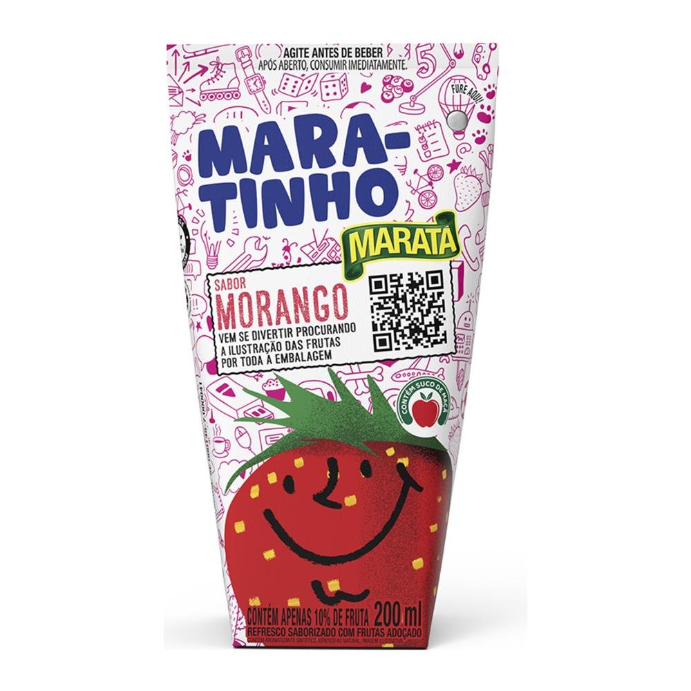 Suco Maratinho 200Ml Morango