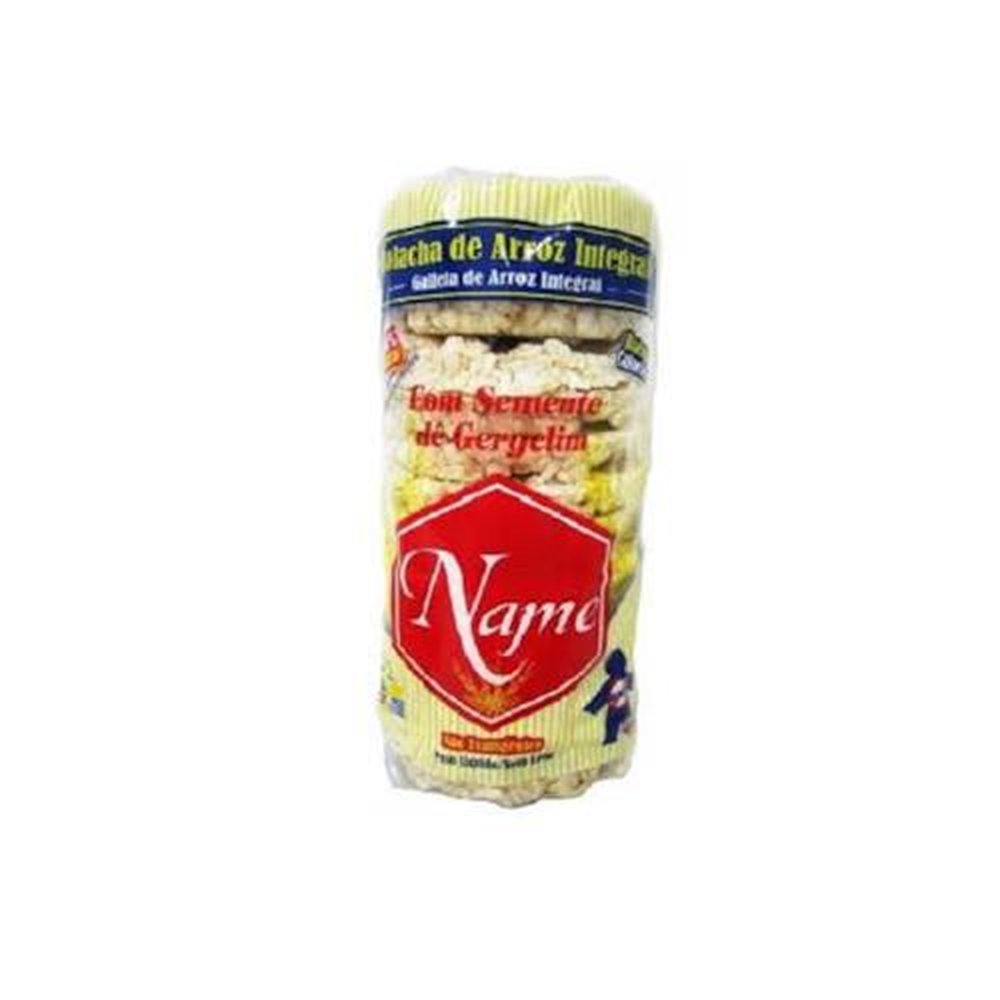 Bolacha de Arroz Integral com Gergelim Name