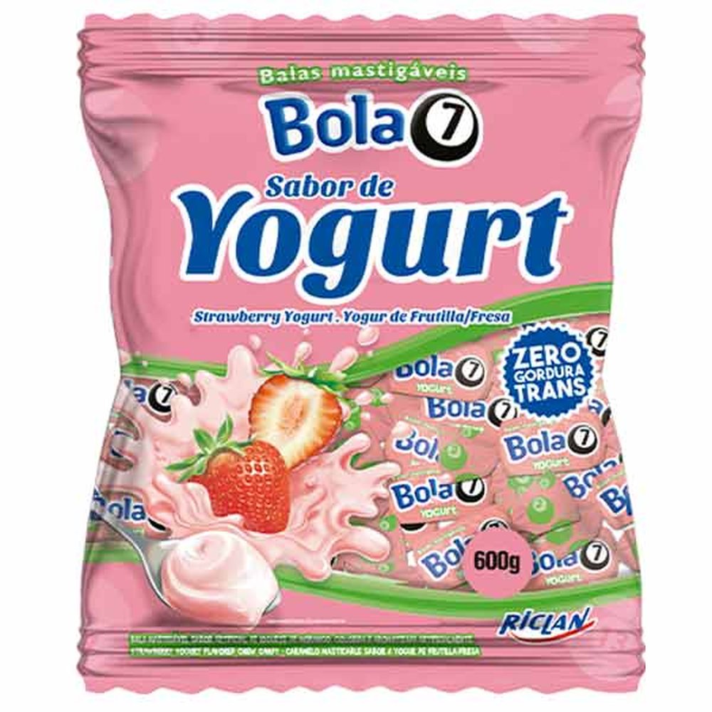 Bala Mastigavel Bola7 600g Yogurte