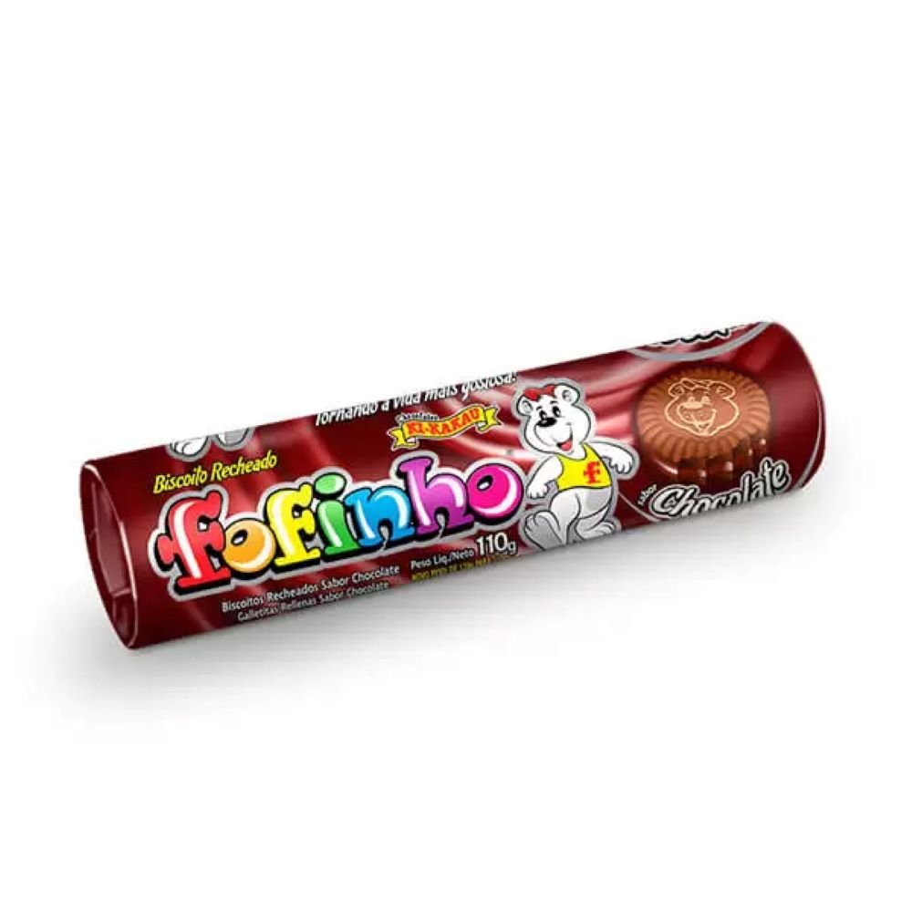 Biscoito Recheado Fofinho Chocolate 110g - Caixa com 30 unidades
