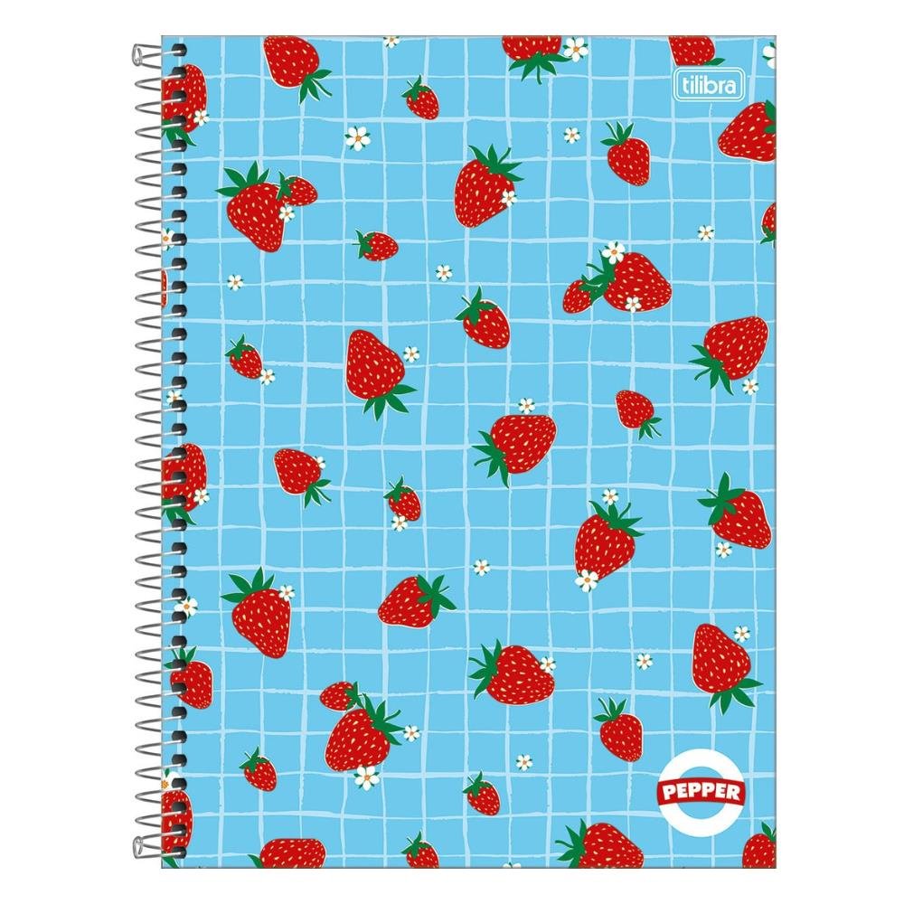 Caderno Universitário 12 Matérias Pepper Feminino 192 Folhas Tilibra Sortido