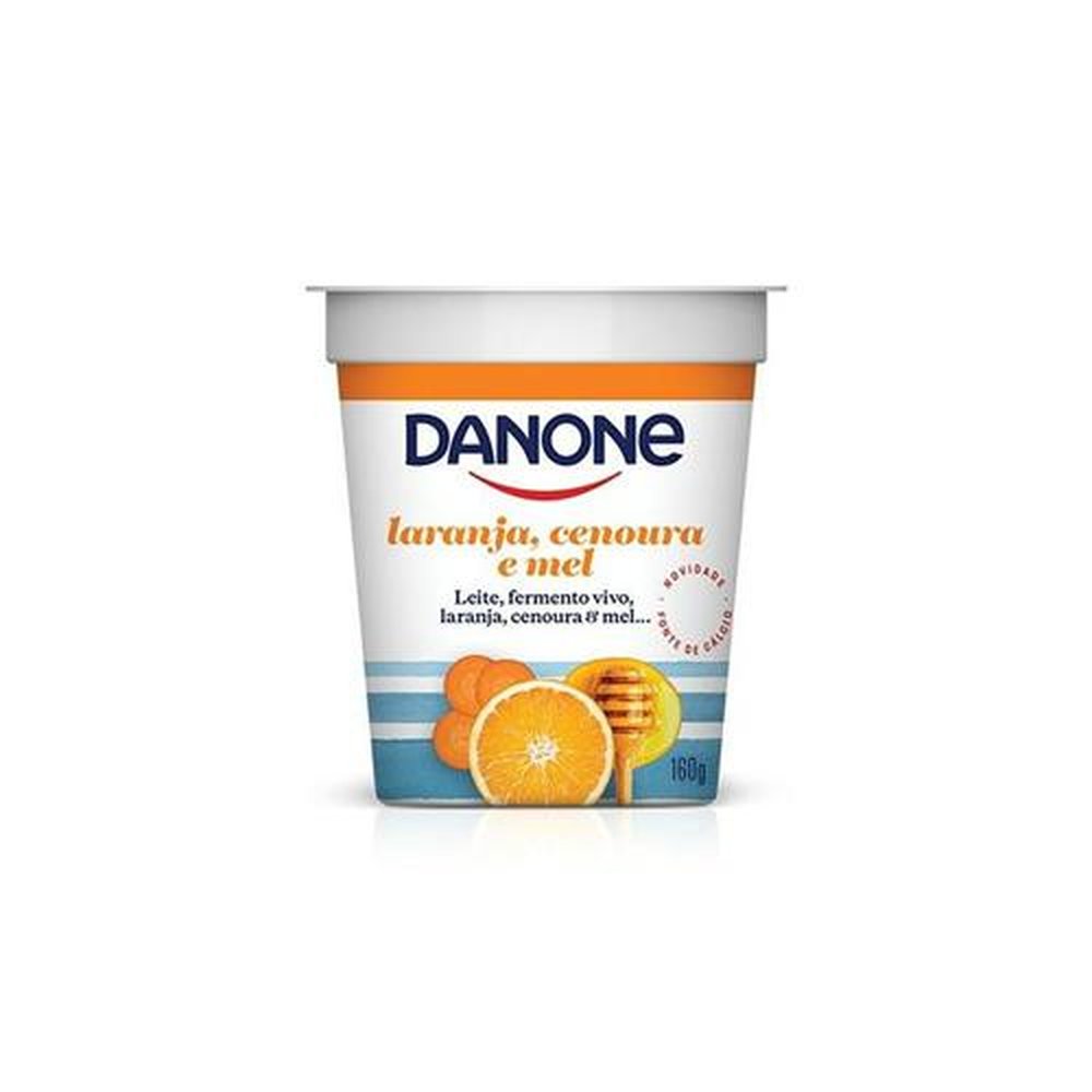 Danone Iogurte Natural Laranja Cenoura e Mel 160G