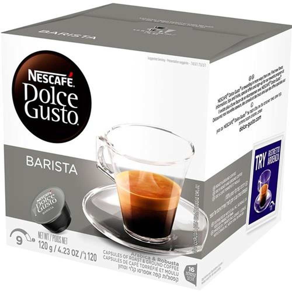 Cápsulas de Café Dolce Gusto Espresso Barista - Embalagem com 16 Unidades