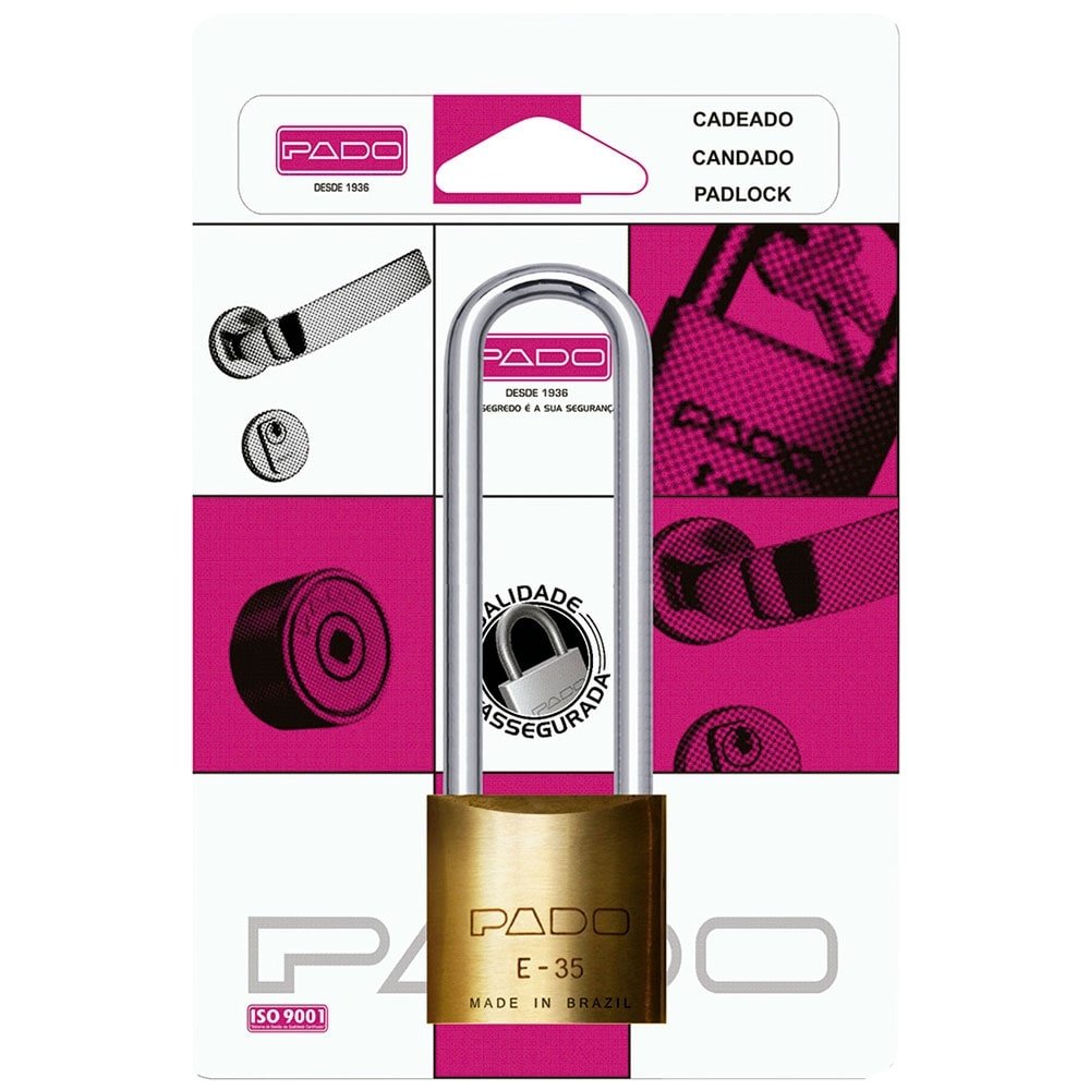 Cadeado Pado Haste Longa LT-35 75mm SM