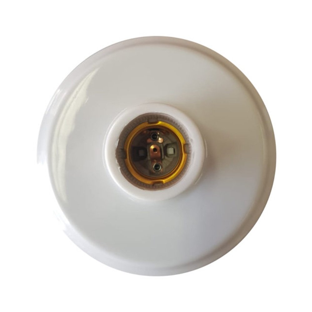 Plafon Plástico Foxlux Bocal Porcelana E27 100W/250V Branco