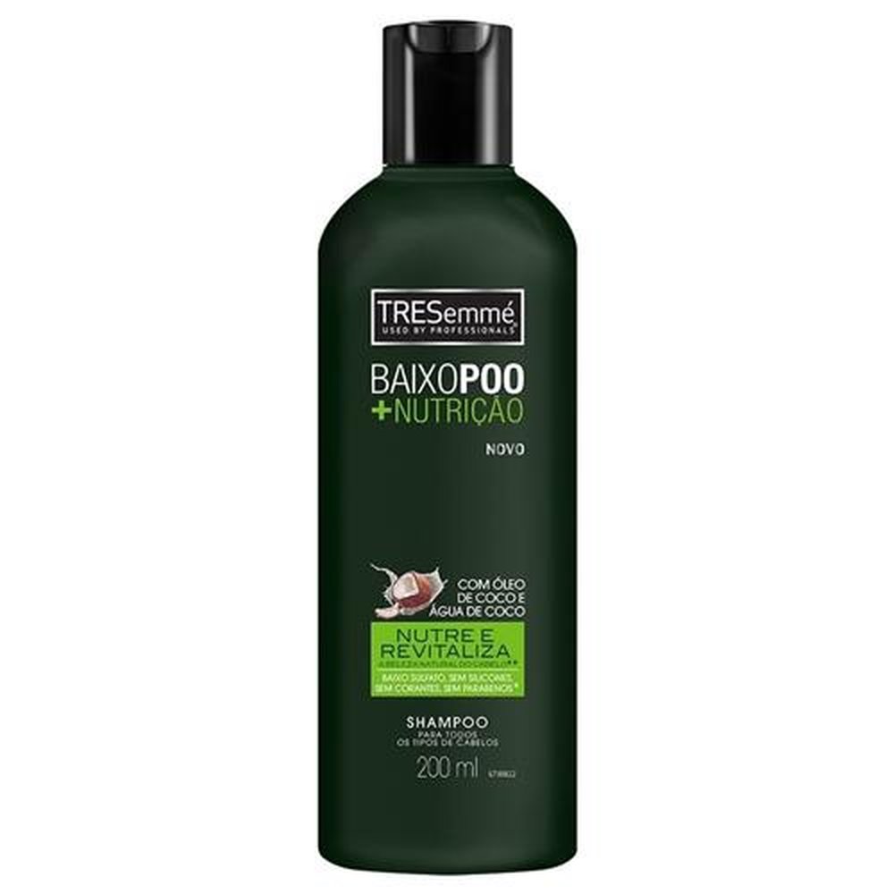 Shampoo TRESemmé Baixo Poo + Nutrição 200ml