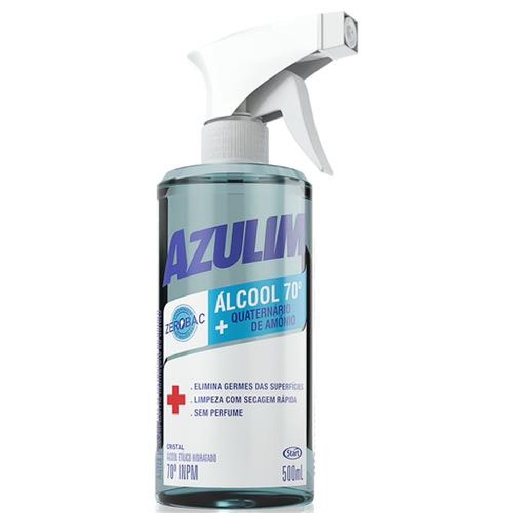 Desinfetante Azulim Zerobac Cristal 12X500ML Spray