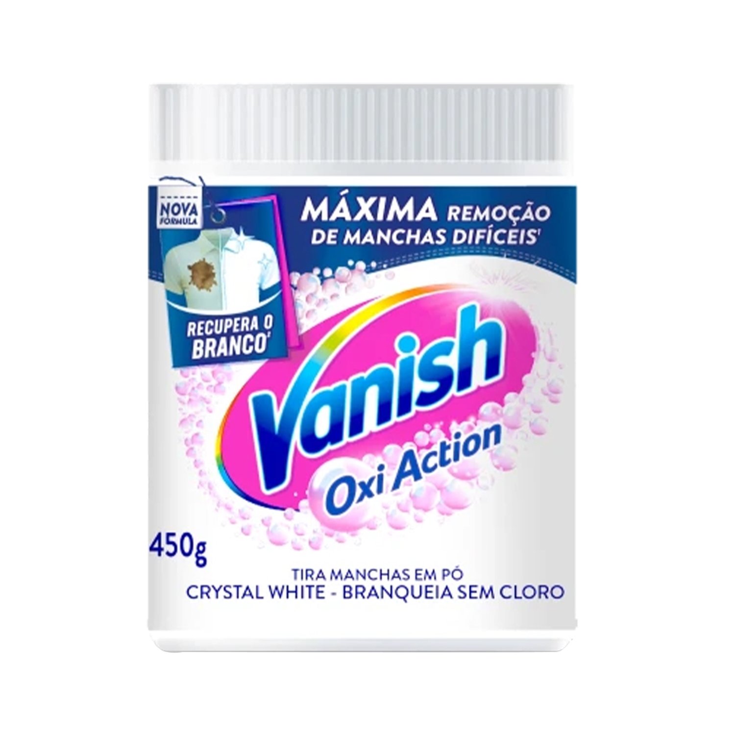 Alvejante Vanish Cristal White Sem Cloro 450g