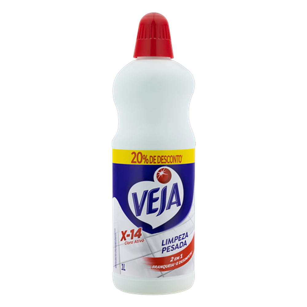 (P)Veja Limpeza Pesada Cloro Ativo 1L 20% Off-Un/1