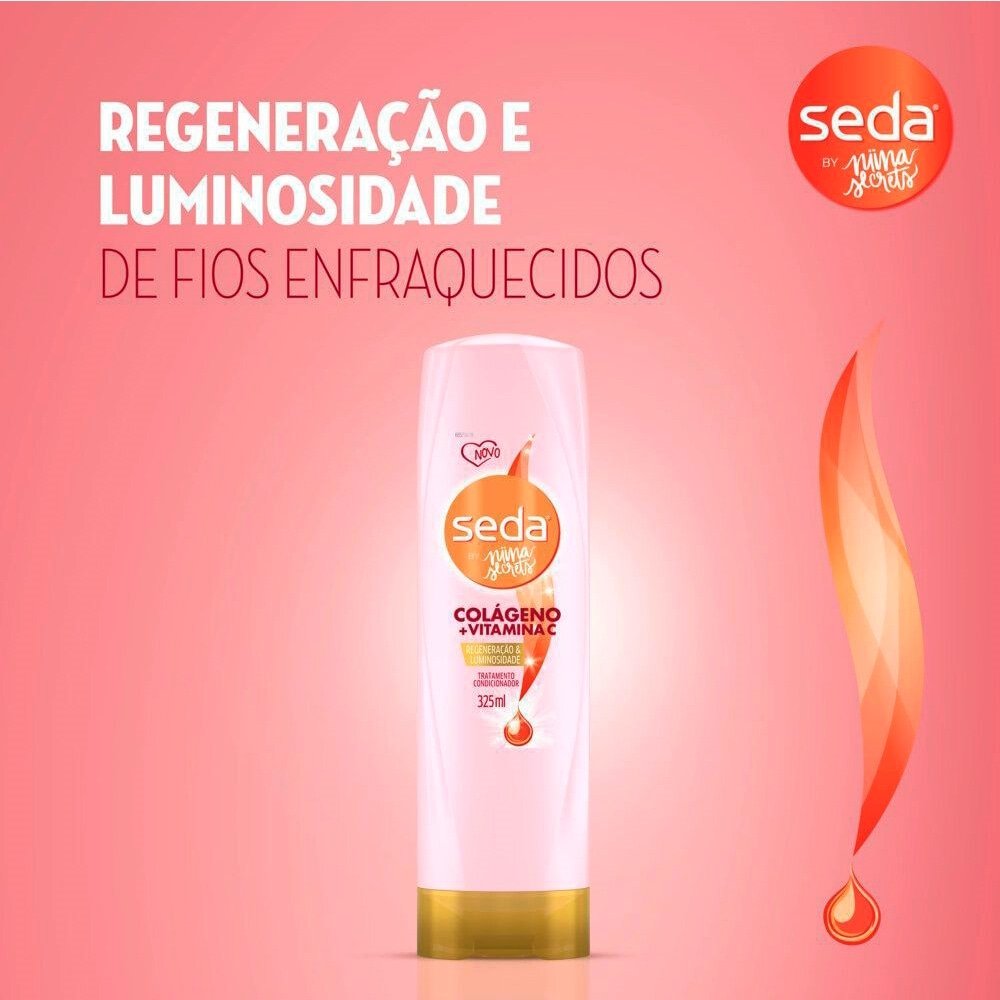 Condicionador Seda Colágeno e Vitamina C By Niina Secrets 325ml