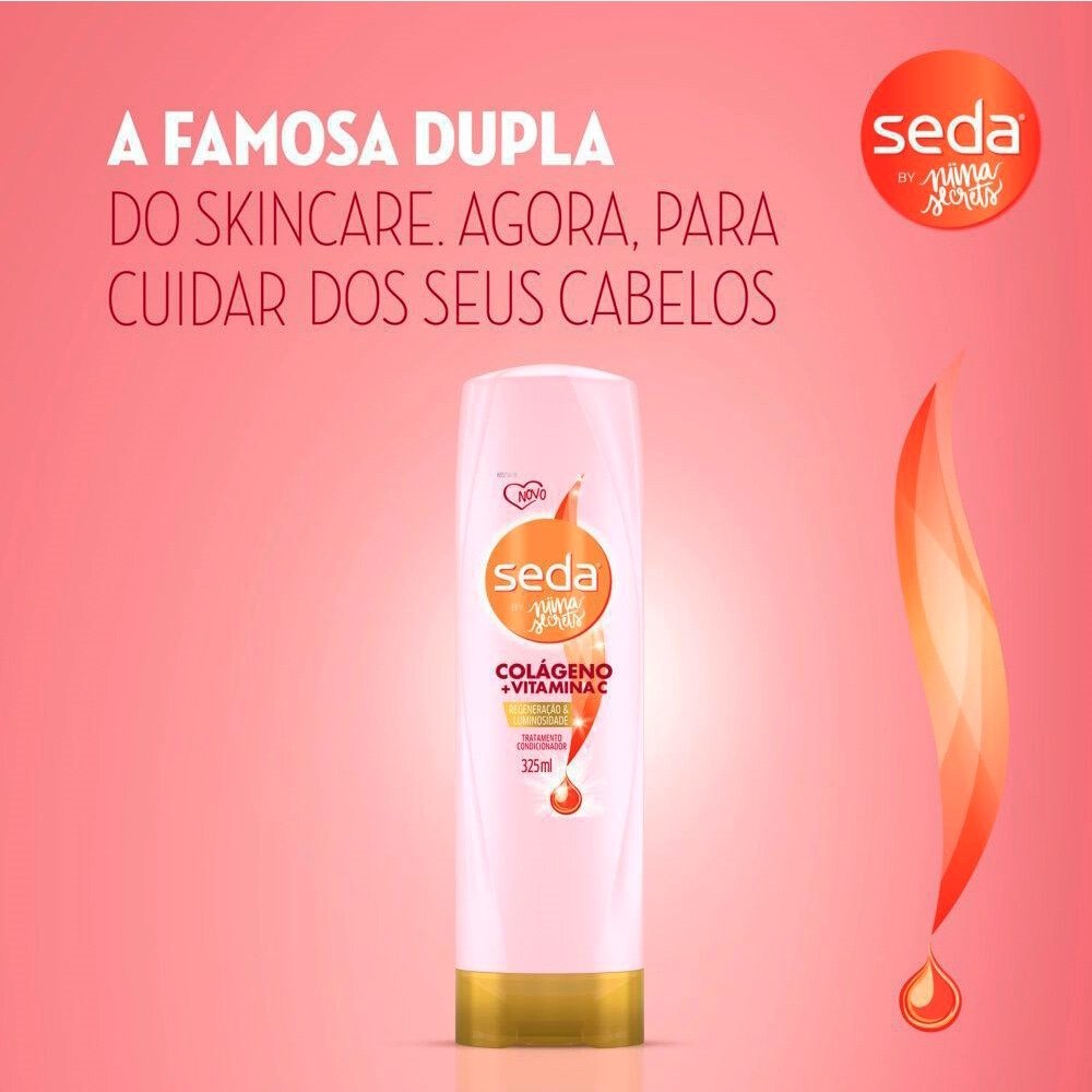 Condicionador Seda Colágeno e Vitamina C By Niina Secrets 325ml