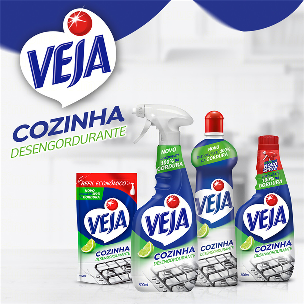 Veja Cozinha Desengordurante Limao Gatilho 500ML 30%Off-Unidade/1