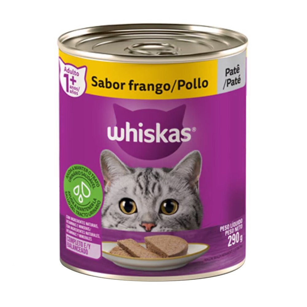 Ração para Gatos Whiskas Premium Frango Lata 290g