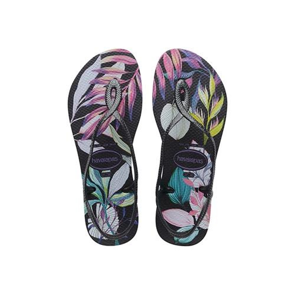Havaianas Luna Print Preto/Cinza Dark Metálico 37/38
