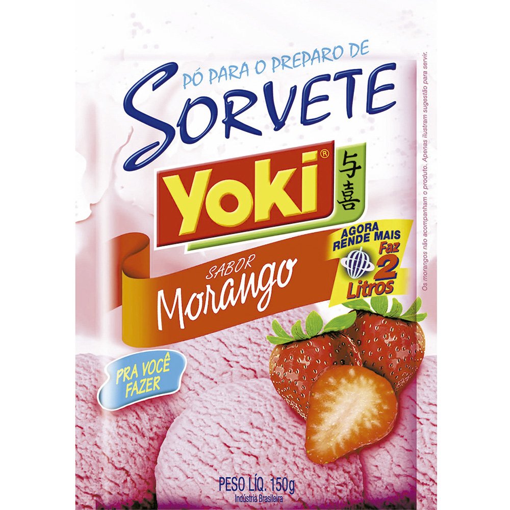 Po Para Sorvete Morango Yoki 150G