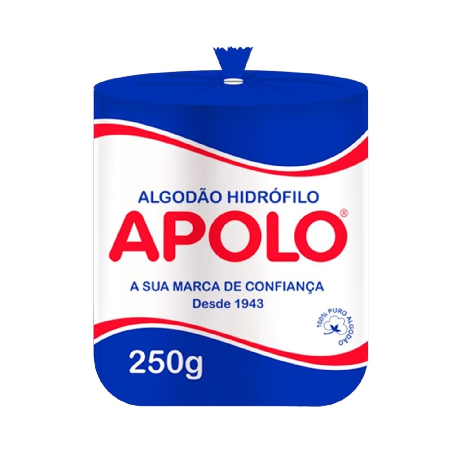 Algodão Apolo Hidrófilo Rolo 250g