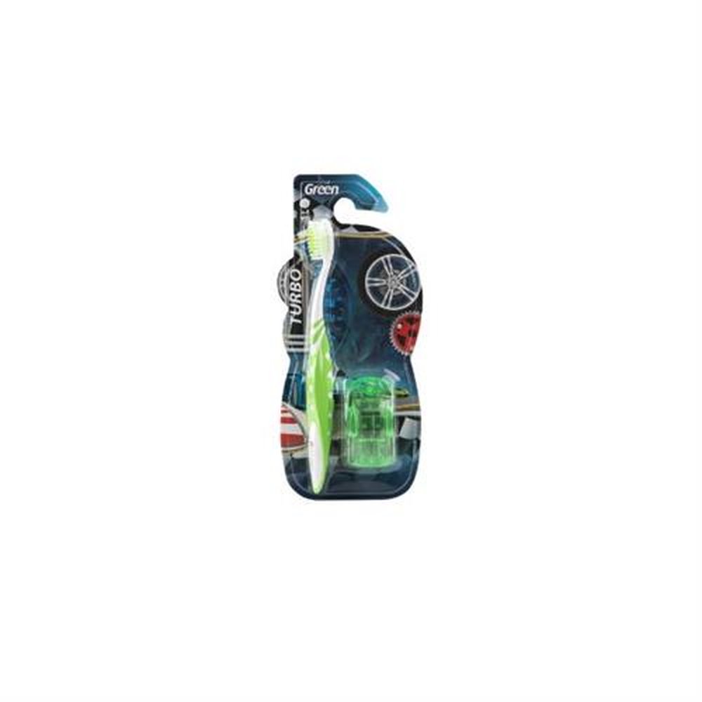 Escova Dental Green Turbo Infantil Macia