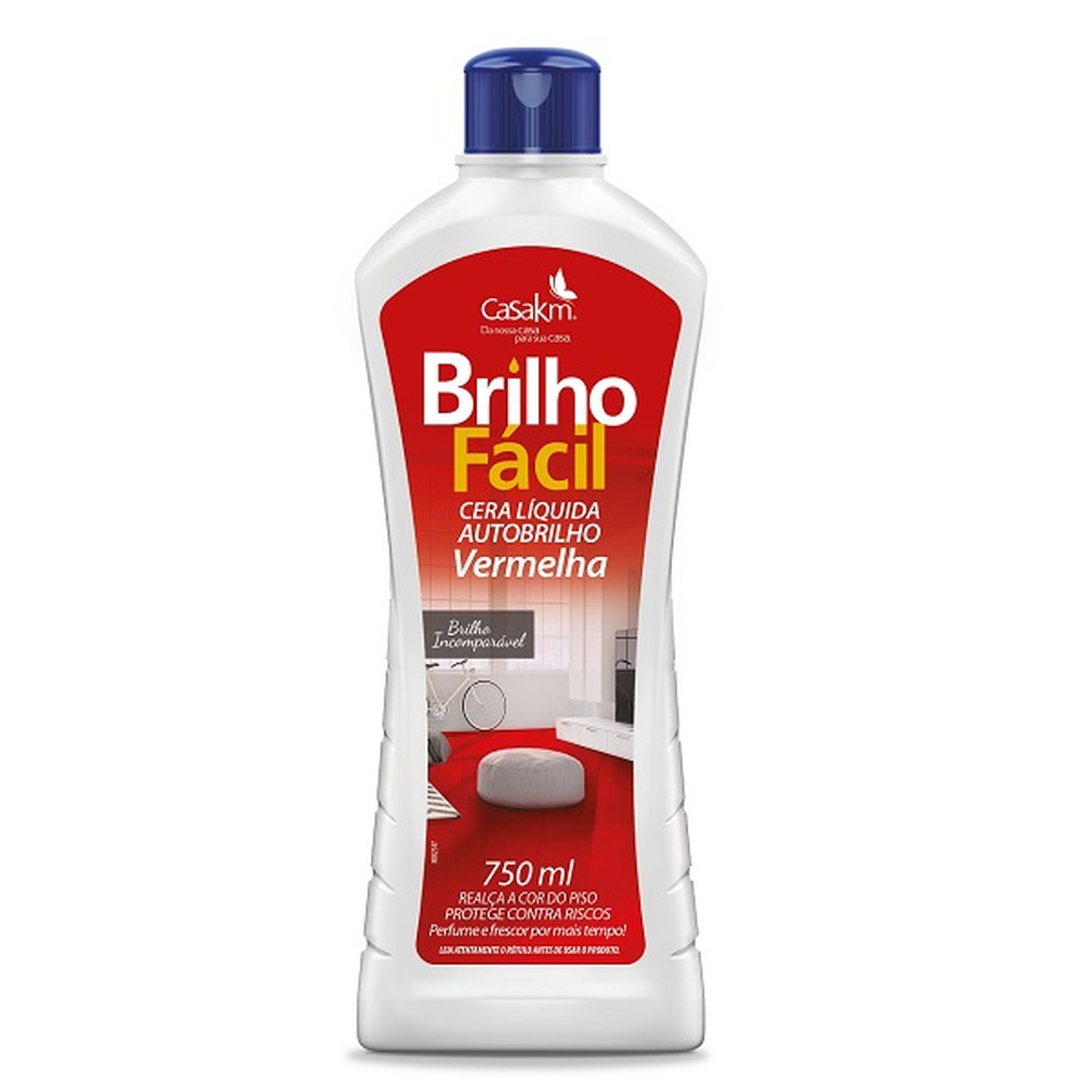 Cera Brilho Fácil Vermelha 750Ml