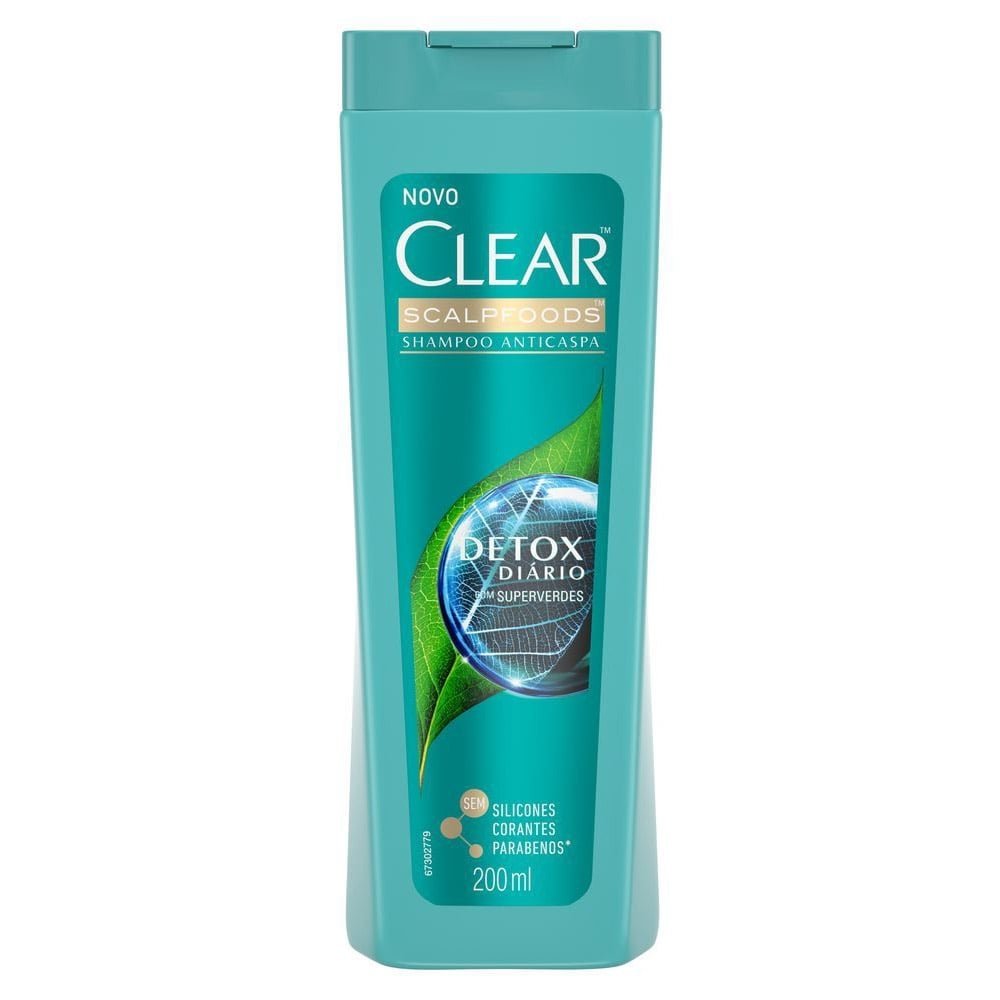 Shampoo Clear Anticaspa Detox Diario Women 200ml