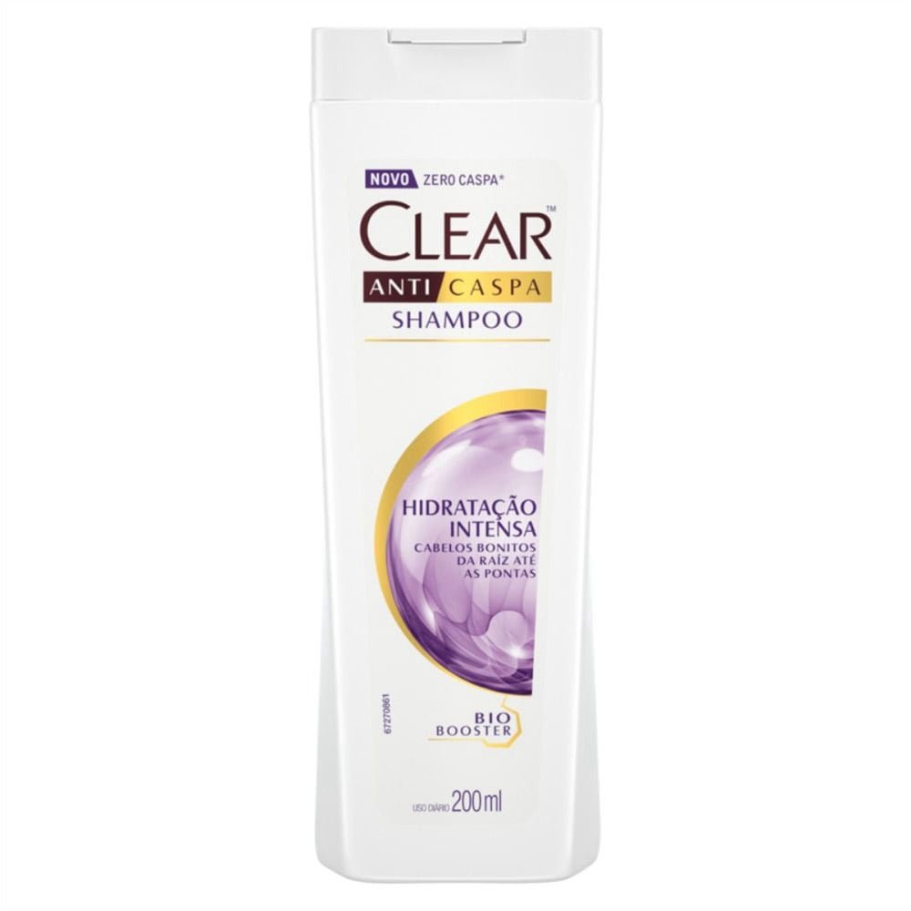 Shampoo Anticaspa Clear Hidratação Intensa, 200ml