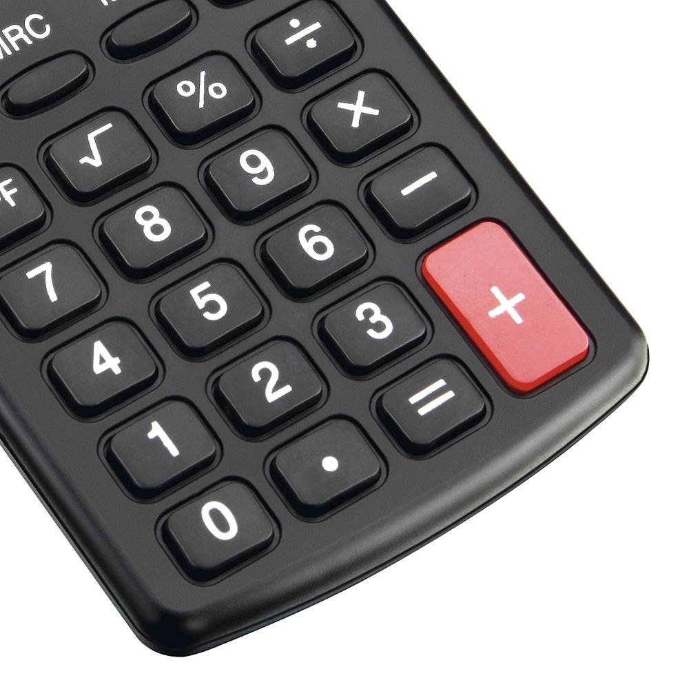 Calculadora de Bolso Elgin CB1483 8 Dígitos, 4 Operações e Memória Solar/Bateria