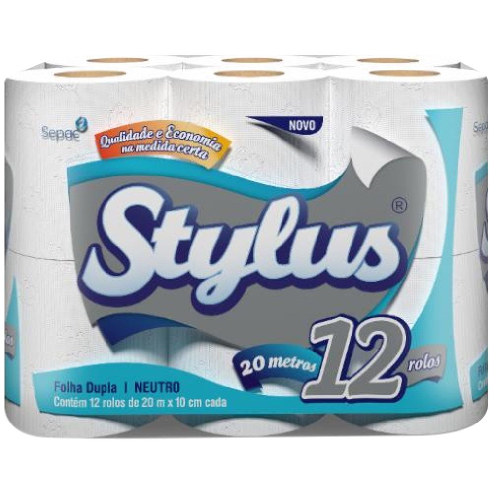 Papel Higienico Folha Dupla Stylus Neutro Sepac