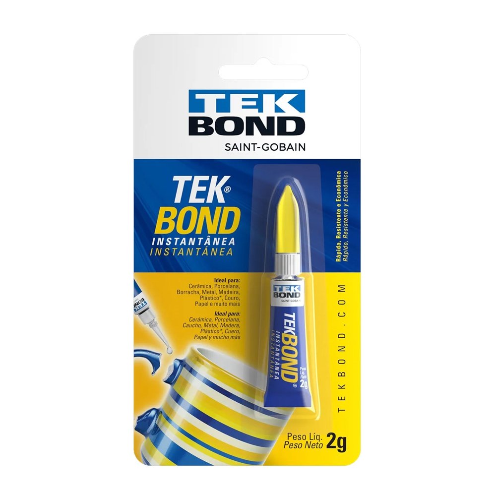 Cola Tekbond Instantânea Blister 2g