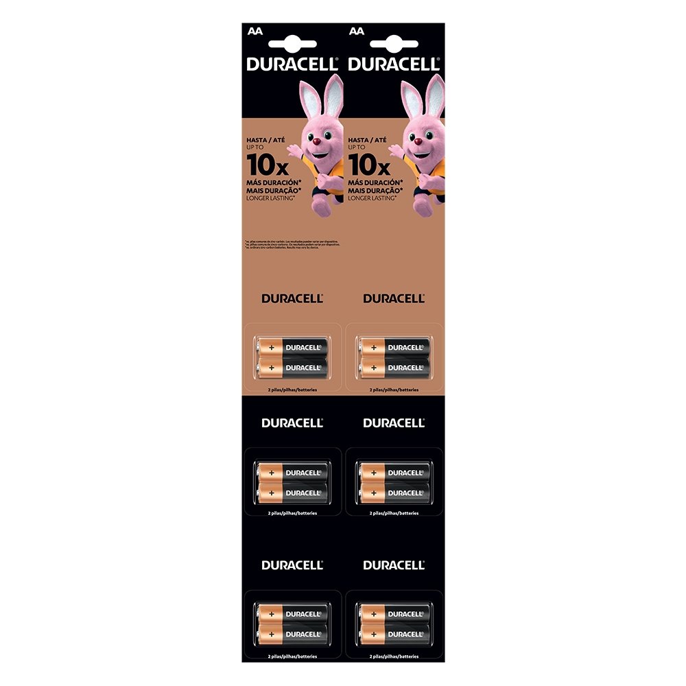 Pilha Duracell Pequena AA - 6 Embalagens com 2 Unidades