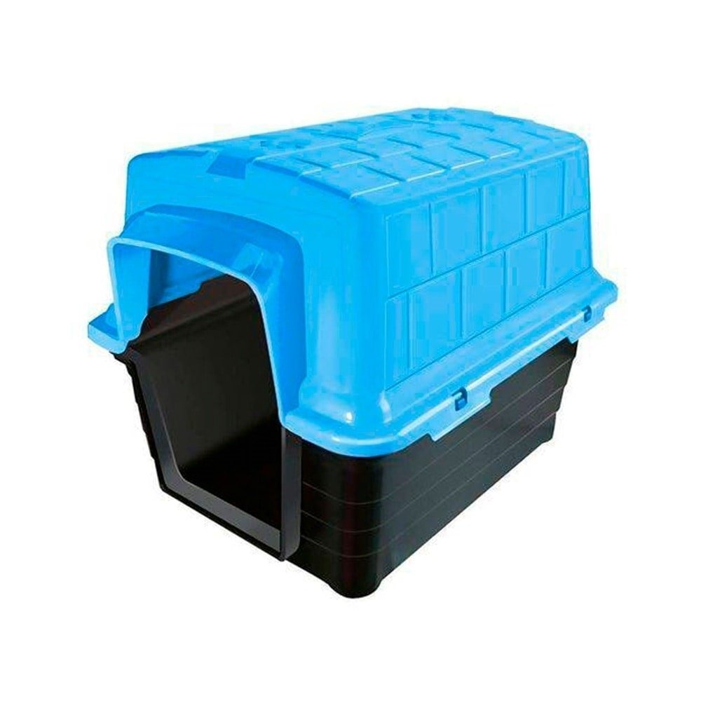 Casinha de Plástico para Pet n.2 Azul Furacão Pet