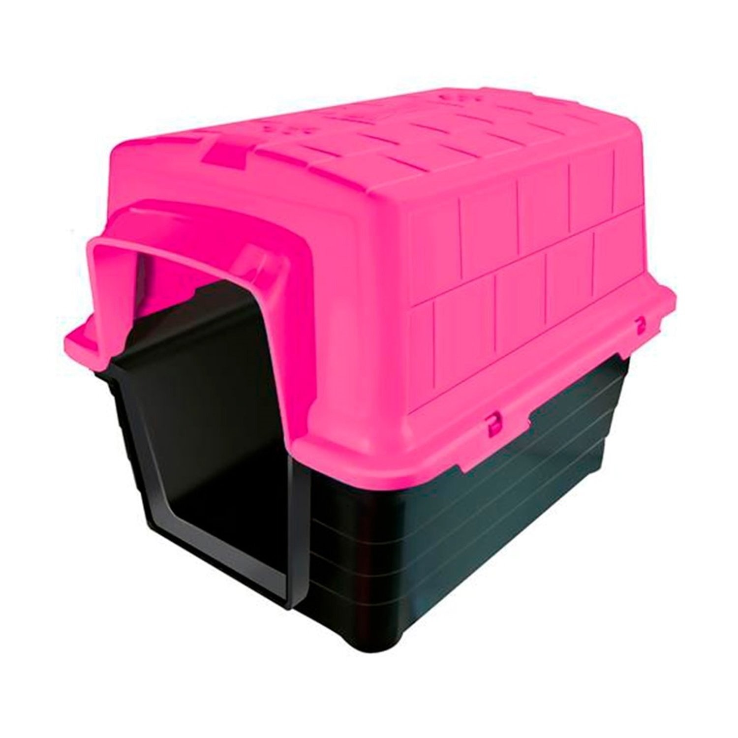 Casinha Plástica Furação Pet N2 Rosa