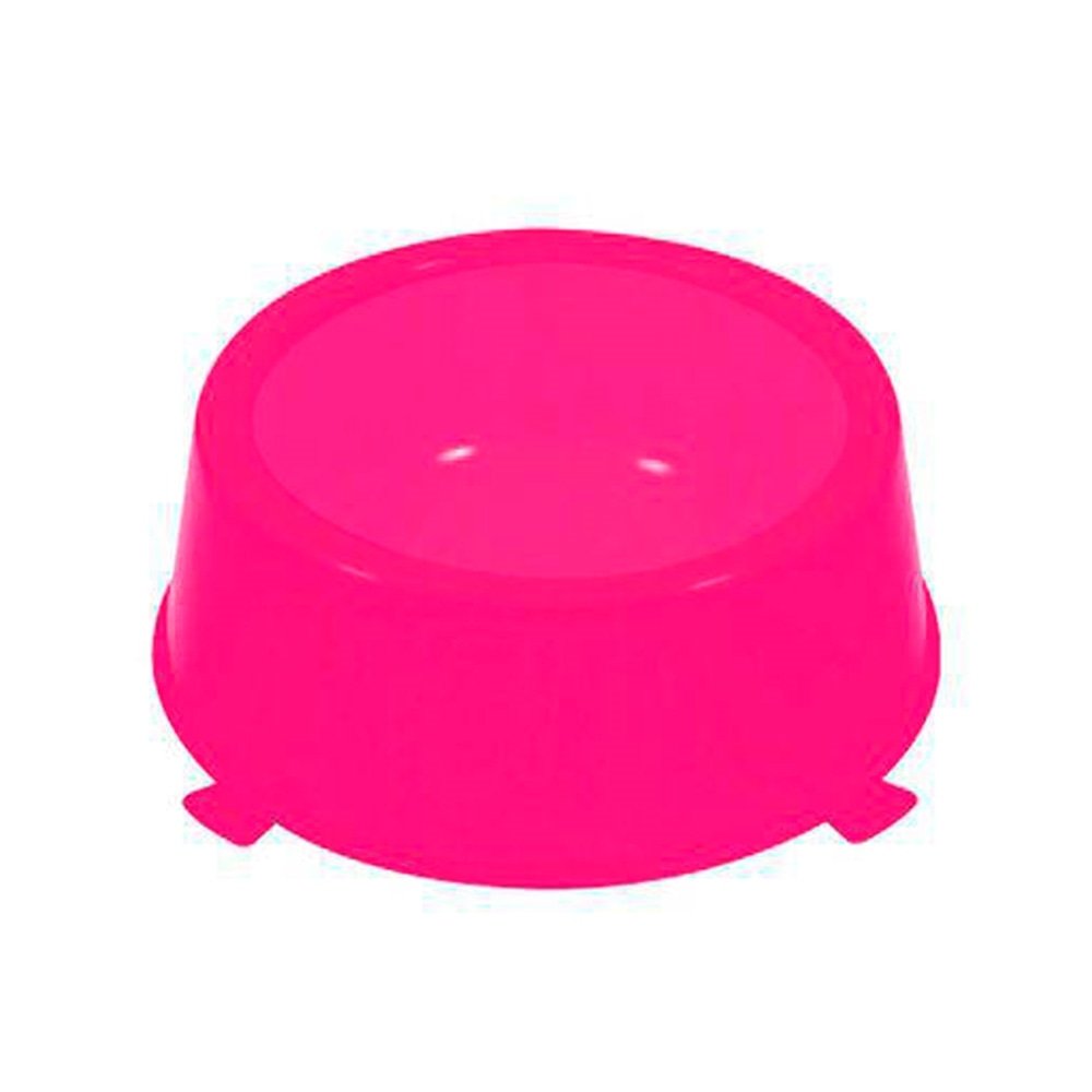 Comedouro Plastico Classic N1 Rosa 370ml